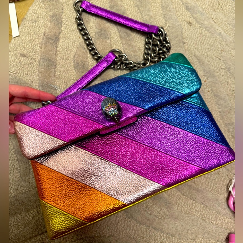 Kurt Geiger rainbow Leather Kensington Bag- large size